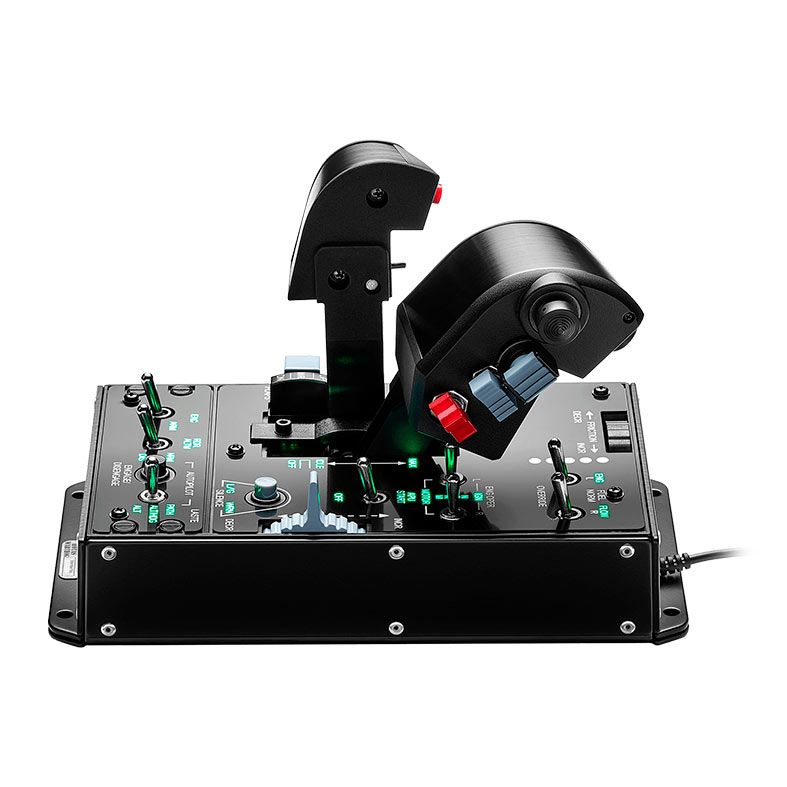 Controle de Simulacao Com Manete e Stick Thrustmaster Hotas Warthog, Preto, HOTAS-WARTHOG