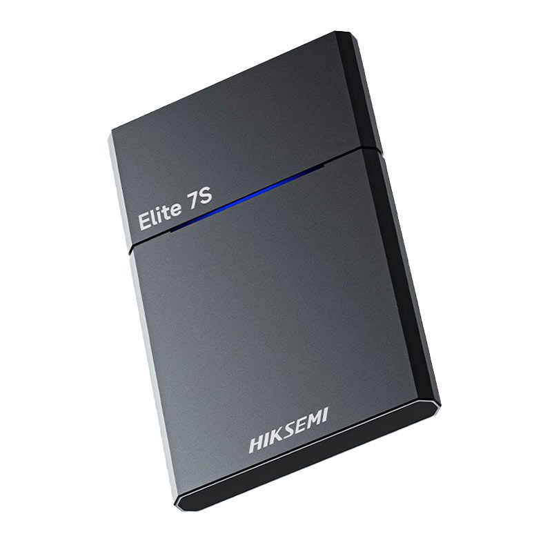 SSD Portatil Hiksemi Elite 7S, 1TB, USB 3.2/USB-C, Cinza, HS-ESSD-ELITE-7S-1T