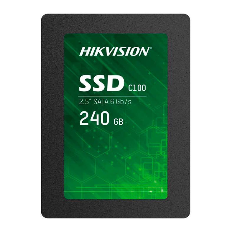 SSD Hikvision C100, 240GB, 2.5, Sata III 6GB/s, Leitura 550MB/s, Gravacao 450MB/s, HS-SSD-C100-240G