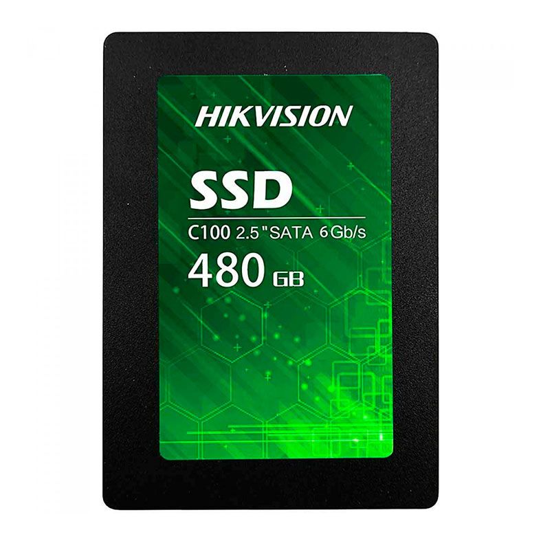 SSD Hikvision C100, 480GB, 2.5, Sata III 6GB/s, Leitura 550MB/s, Gravacao 470MB/s, HS-SSD-C100-480G