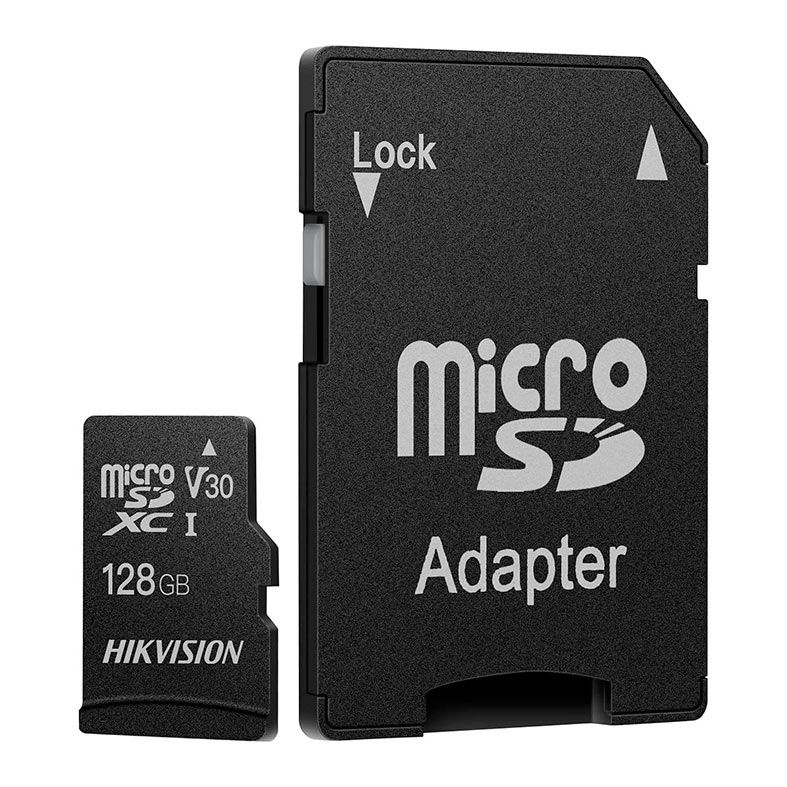 Cartao de Memoria Hikvision C1, 128GB, Micro SDXC + Adaptador, HS-TF-C1