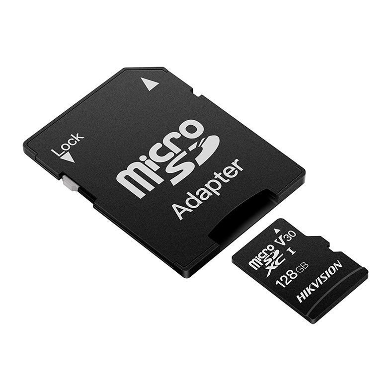 Cartao de Memoria Hikvision C1, 128GB, Micro SDXC + Adaptador, HS-TF-C1