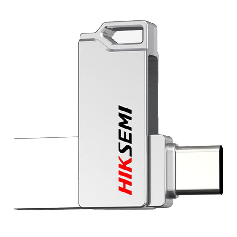 Pen Drive Hiksemi Sync, 128GB, USB 3.2/USB TIPO-C, Cinza, HS-USB-E327C-128G-U3