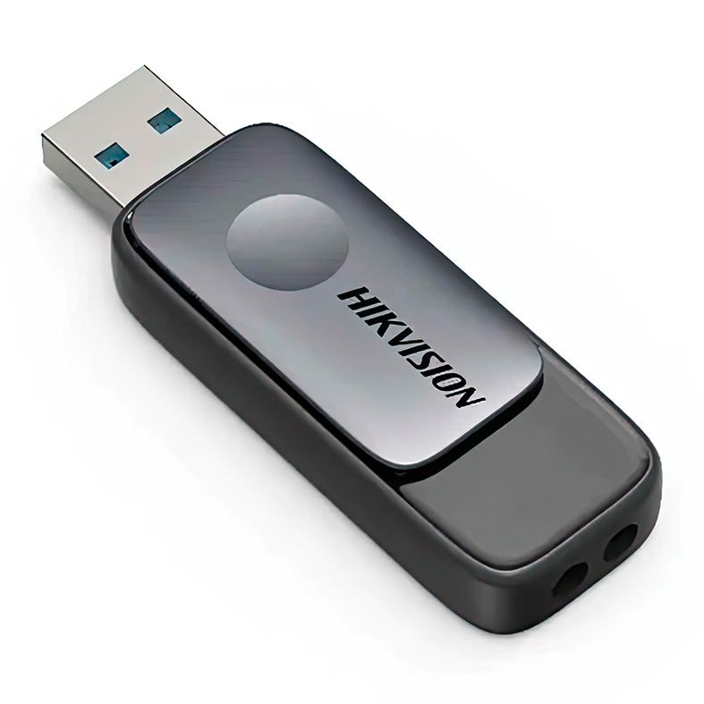 Pen Drive Hikvision M210S, 32GB, USB 3.2, Preto e Cinza, HS-USB-M210S-32G