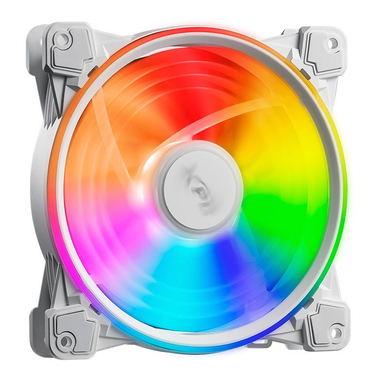 Ventoinha XPG Hunrricane, ARGB, 140mm, Branco, HURRICANE140ARGBPWM-WHCWW