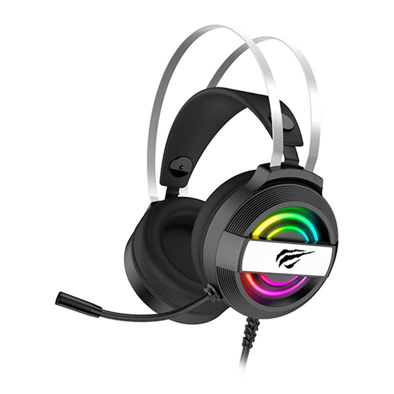 Headset Gamer Havit H2026D, RGB, Drivers 50mm, Preto, HV-H2026D