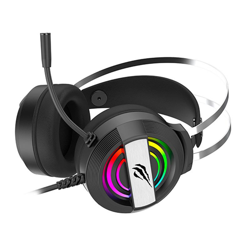 Headset Gamer Havit H2026D, RGB, Drivers 50mm, Preto, HV-H2026D