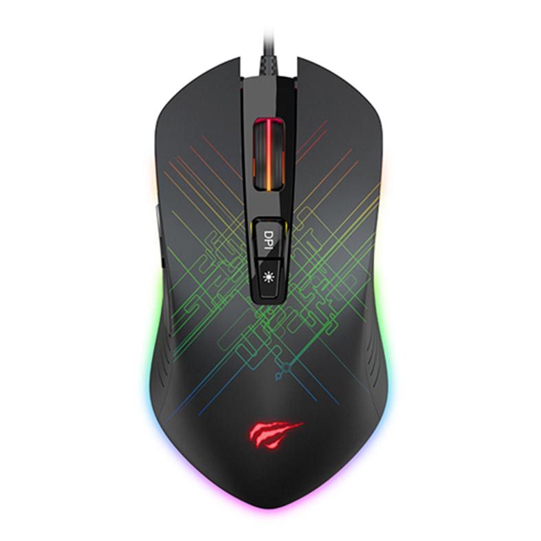Mouse Gamer Havit Gamenote MS1019 RGB 6400DPI, HV-MS1019