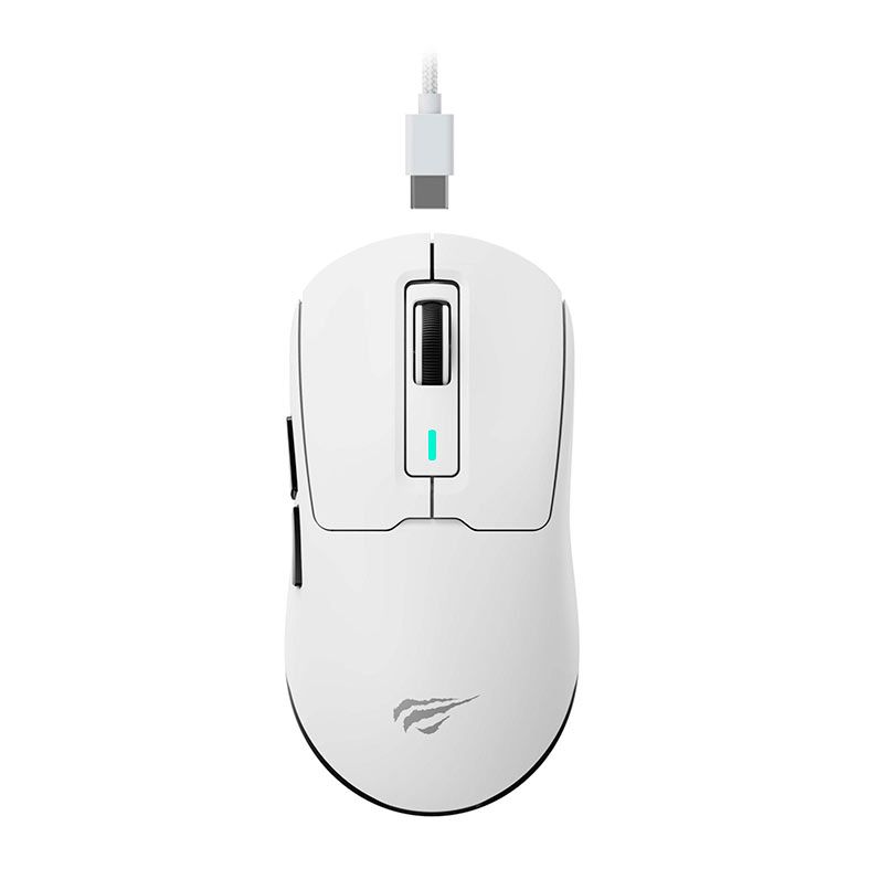 Mouse Gamer Havit MS969SE, Wireless, 8000DPI, 6 Botoes, Branco, HVMS-MS969SE-WB