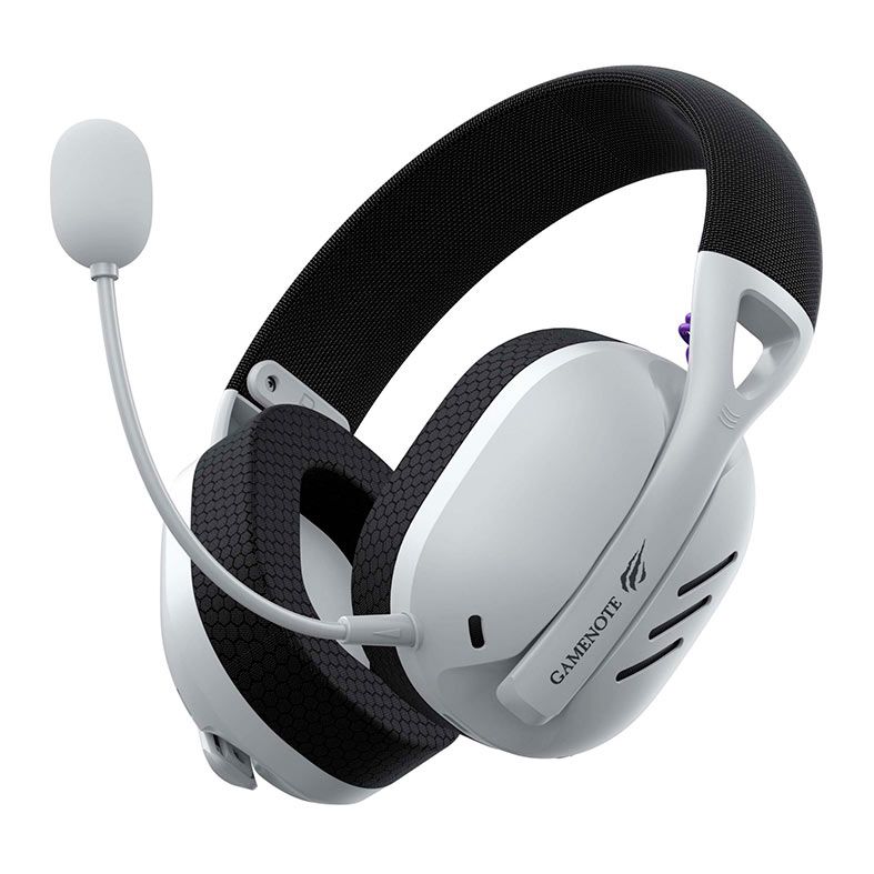 Headset Gamer Havit Gamenote Fuxi-H3, Drivers 40mm, Wireless, Preto e Branco, HVGMH-FUXI-H3-WB