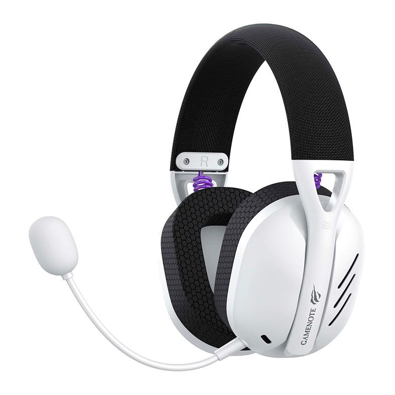 Headset Gamer Havit Gamenote Fuxi-H3, Drivers 40mm, Wireless, Preto e Branco, HVGMH-FUXI-H3-WB