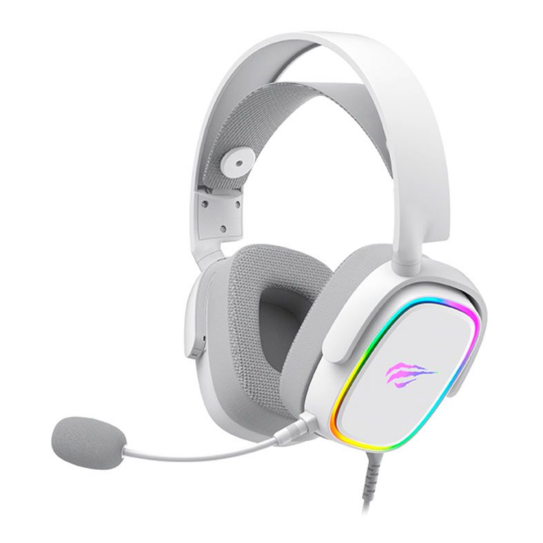 Headset Gamer Havit Gamenote H2035U, RGB, Drivers 50mm, USB 7.1, Branco, HVGMH-H2035U-WH