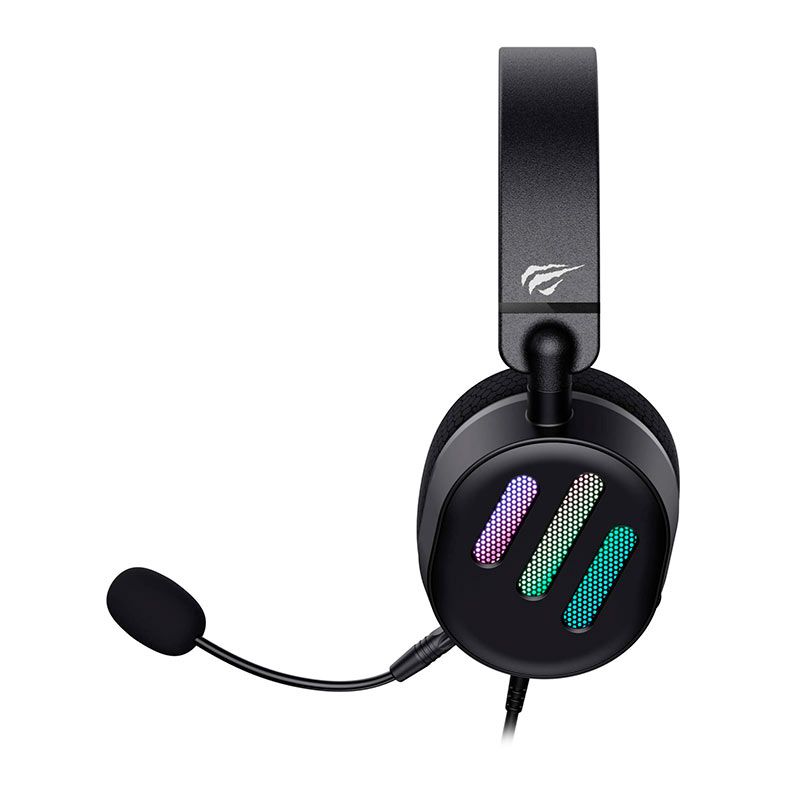 Headset Gamer Havit H2038U, RGB, Drivers 50mm, Preto, HVGMH-H2038U BK
