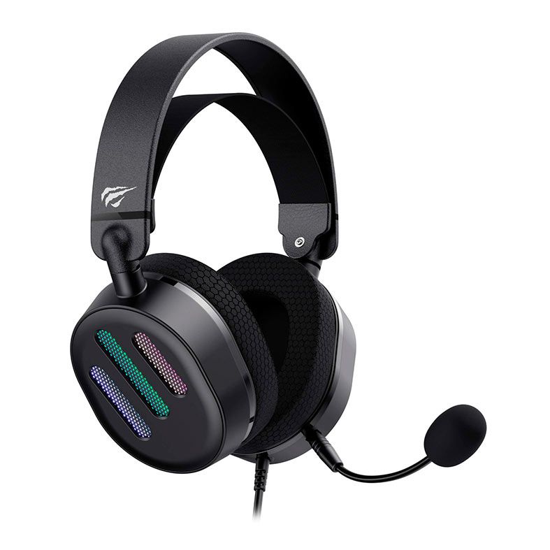 Headset Gamer Havit H2038U, RGB, Drivers 50mm, Preto, HVGMH-H2038U BK