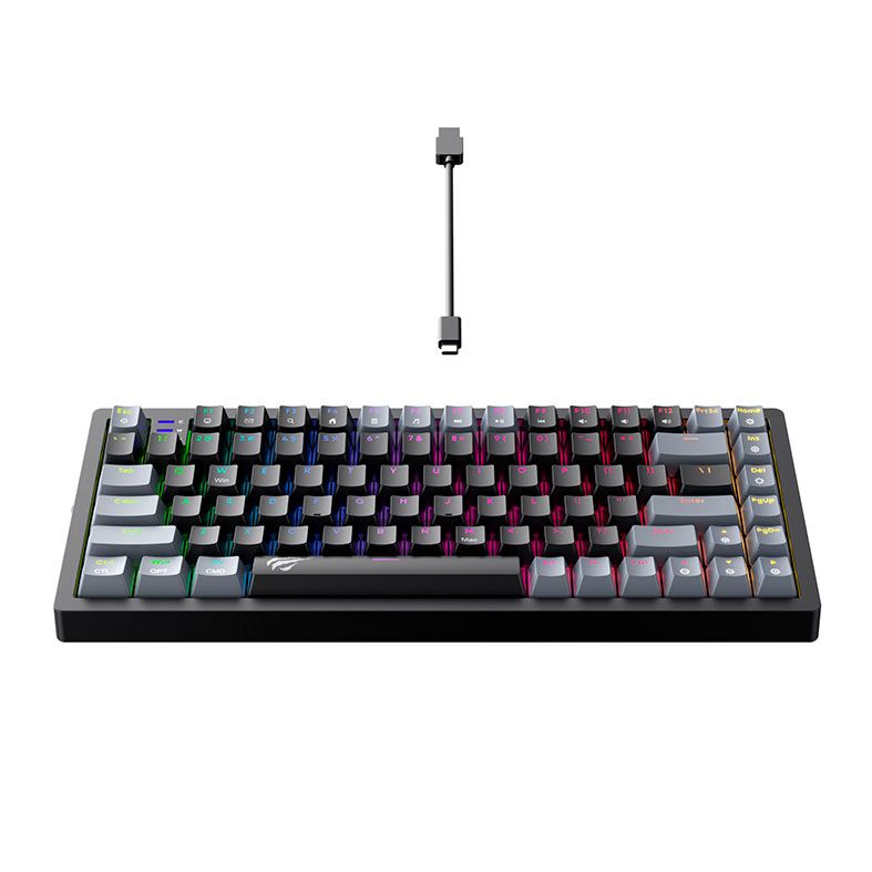 Teclado Mecanico Havit KB879L, RGB, Switch RED, HVKB-KB879L-BK