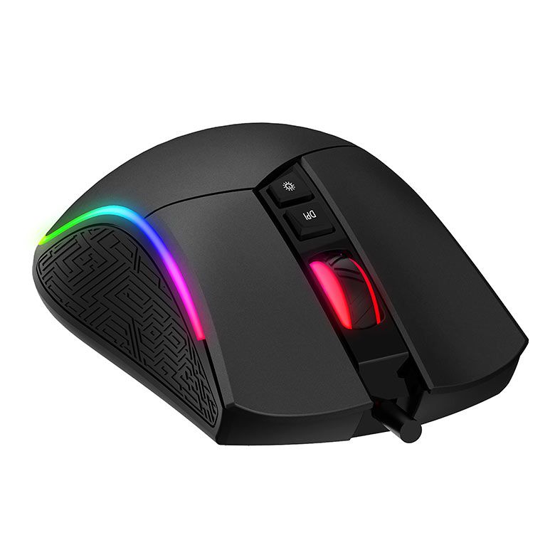 Mouse Gamer Havit MS1001S, RGB, 7 Botoes, Preto, HVMS-MS1001S-BG