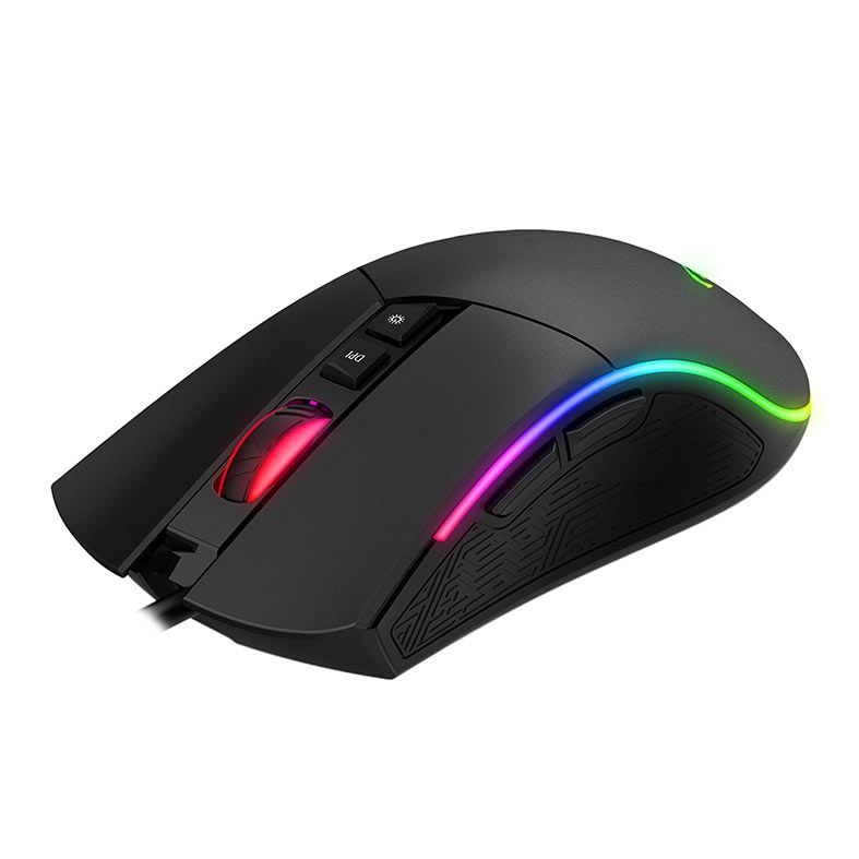 Mouse Gamer Havit MS1001S, RGB, 7 Botoes, Preto, HVMS-MS1001S-BG