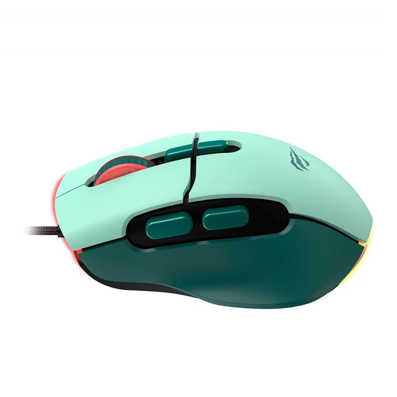 Mouse Gamer Havit Gamenote MS962, RGB, 12000DPI, 8 Botoes, Verde, HVMS-MS962-GN