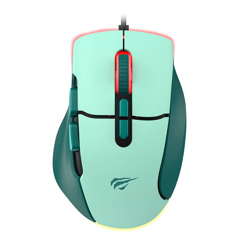 Mouse Gamer Havit Gamenote MS962, RGB, 12000DPI, 8 Botoes, Verde, HVMS-MS962-GN