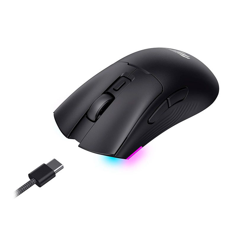 Mouse Gamer Havit MS966WB, RGB, Wireless, 10000DPI, 7 Botoes, Preto, HVMS-MS966WB-BK