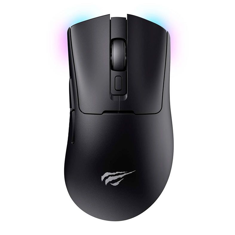 Mouse Gamer Havit MS966WB, RGB, Wireless, 10000DPI, 7 Botoes, Preto, HVMS-MS966WB-BK