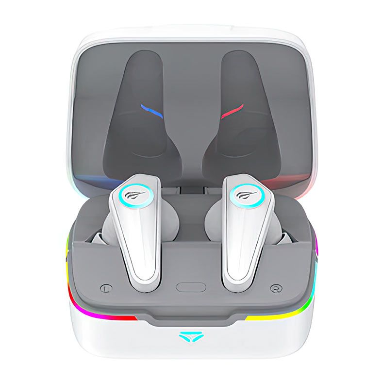Fone de Ouvido Havit TW952 Pro, RGB. Wireless, Branco, HVTWS-TW952PRO-RGB-WH