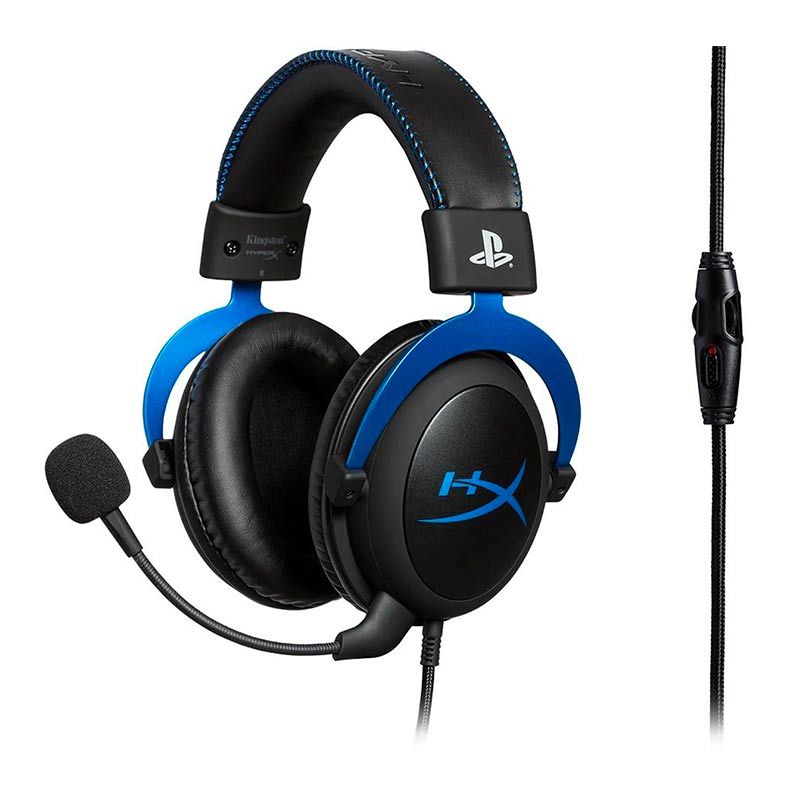 Headset Gamer HyperX Cloud PS4 Black/Blue, HX-HSCLS-BL/AM