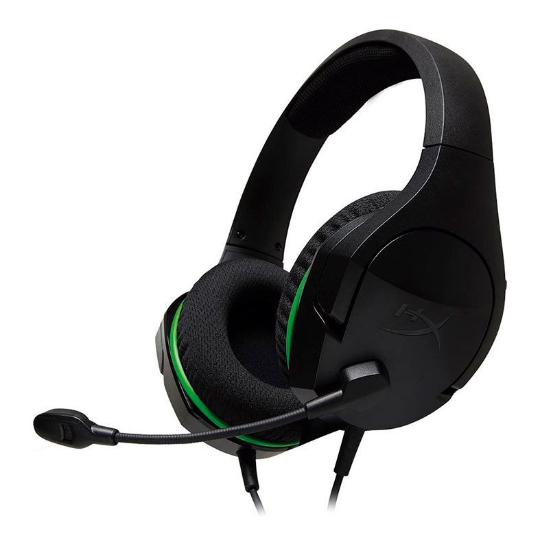 OPENBOX Headset Gamer HyperX CloudX Stinger Core, Drivers 40mm, Xbox One/Windows, Preto e Verde, HX-HSCSCX-BK