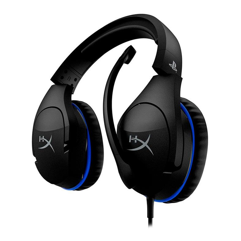 Headset Gamer HyperX Cloud Stinger, Som Estereo, Drivers 50mm, Preto e Azul, HX-HSCSS-BK/AM