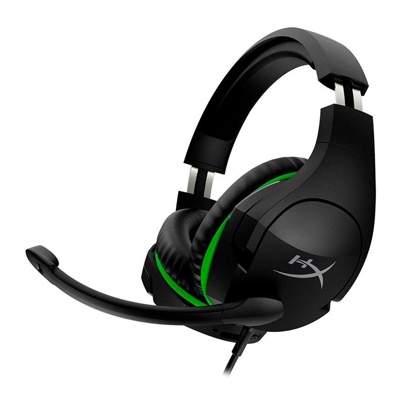 Headset Gamer HyperX CloudX Stinger, Som Estereo, Drivers 50mm, Preto e Verde, HX-HSCSX-BK/WW