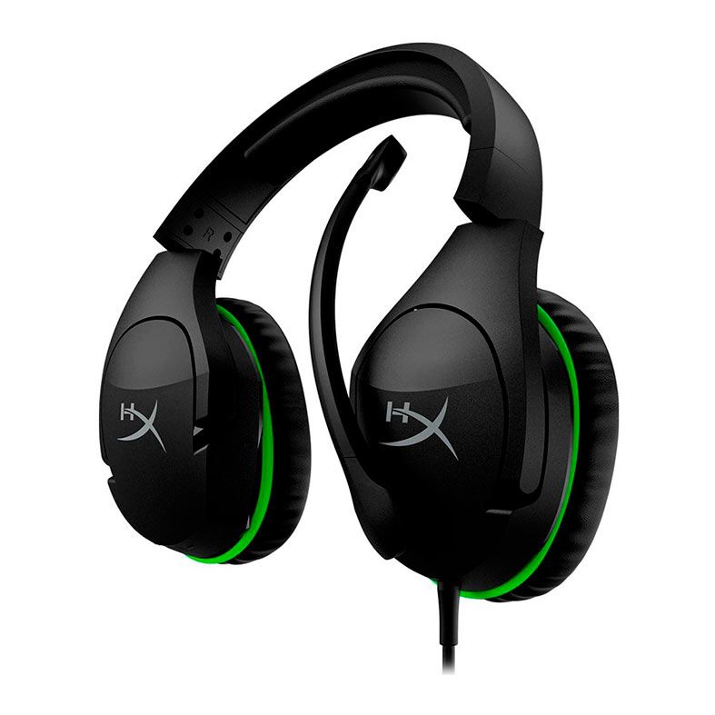 Headset Gamer HyperX CloudX Stinger, Som Estereo, Drivers 50mm, Preto e Verde, HX-HSCSX-BK/WW