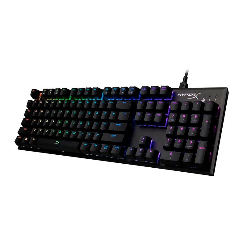 Teclado Mecanico HyperX Alloy FPS RGB, Switch Silver, Preto, HX-KB1SS2-US