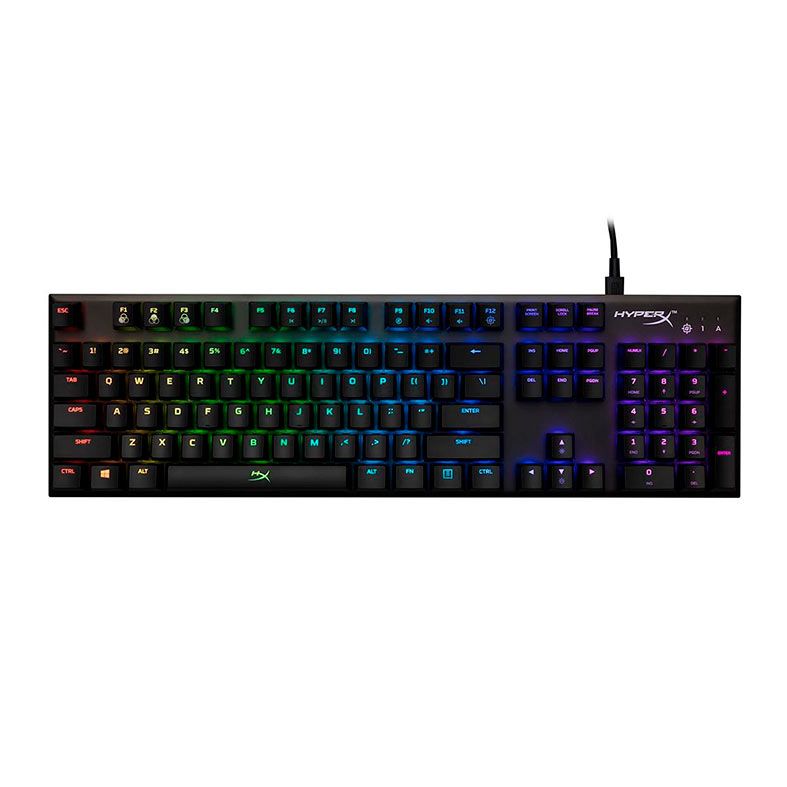Teclado Mecanico HyperX Alloy FPS RGB, Switch Silver, Preto, HX-KB1SS2-US