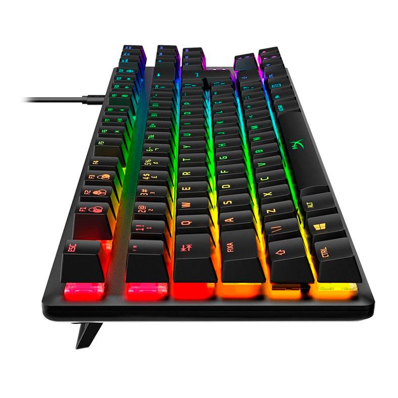 Teclado Mecanico Gamer HyperX Alloy Origins Core, RGB, ABNT2, Switch Azul, Preto, HX-KB7BLX-BR