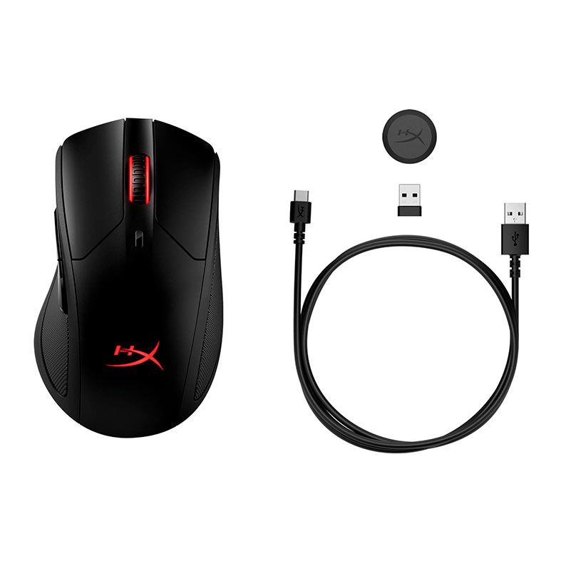 Mouse Gamer HyperX Dart, RGB, Wireless,16000DPI, 6 Botoes, Preto, HX-MC006B