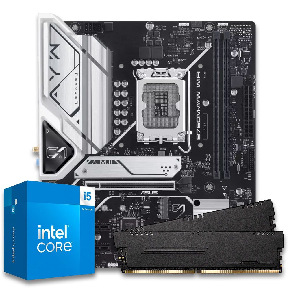Pichau Kit upgrade, Intel i5-14600KF, B760M DDR5, 16GB | Pichau