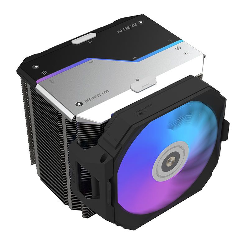 Cooler Para Processador Alseye Infinity I600, RGB, 120mm, Preto, I600-B