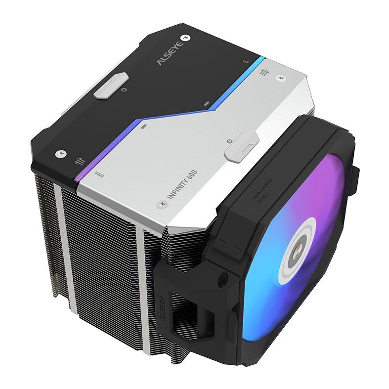 Cooler Para Processador Alseye Infinity I600, RGB, 120mm, Preto, I600-B