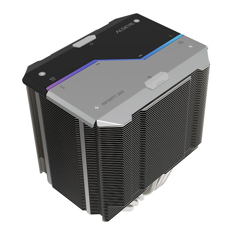 Cooler Para Processador Alseye Infinity I600, RGB, 120mm, Preto, I600-B