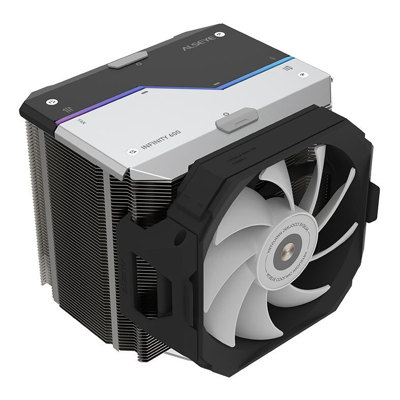 Cooler Para Processador Alseye Infinity I600, RGB, 120mm, Preto, I600-B