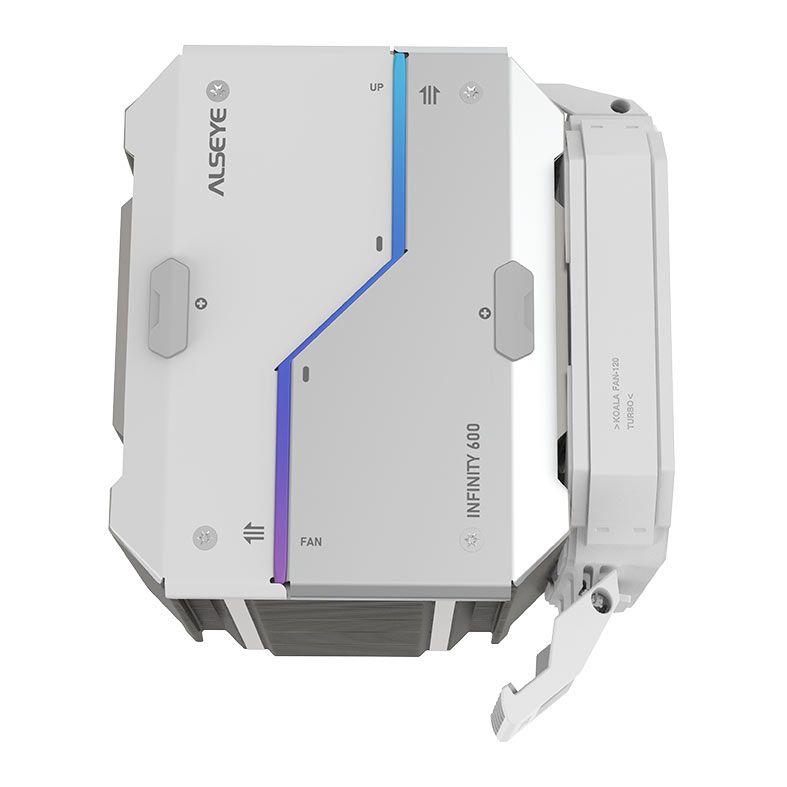 Cooler Para Processador Alseye I600, RGB, 120mm, Branco, I600-W
