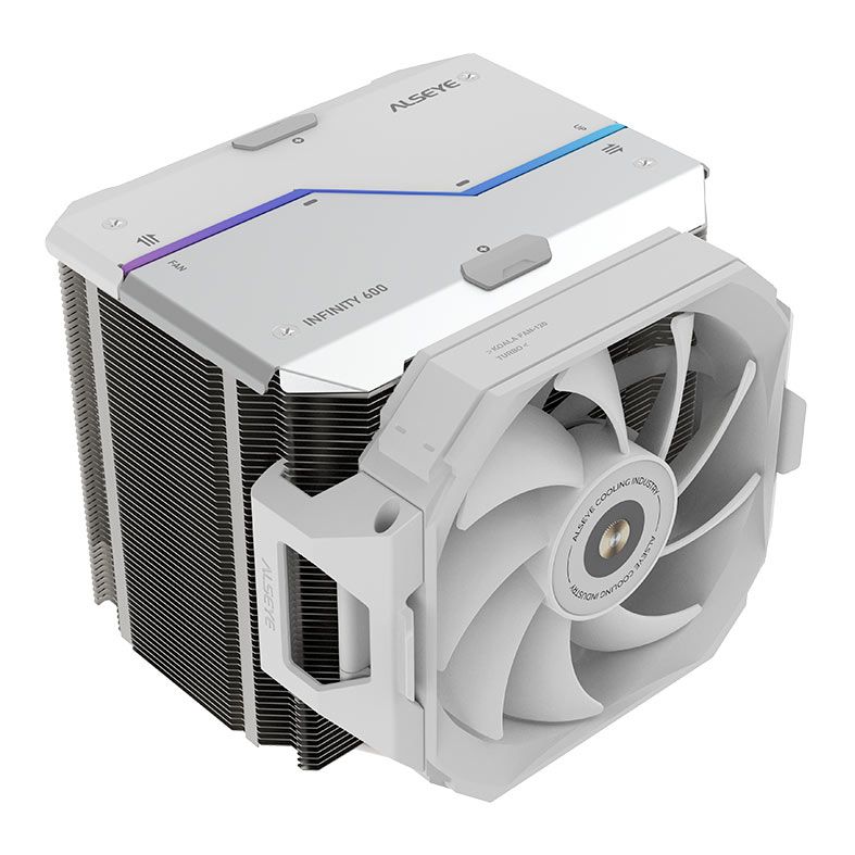 Cooler Para Processador Alseye I600, RGB, 120mm, Branco, I600-W
