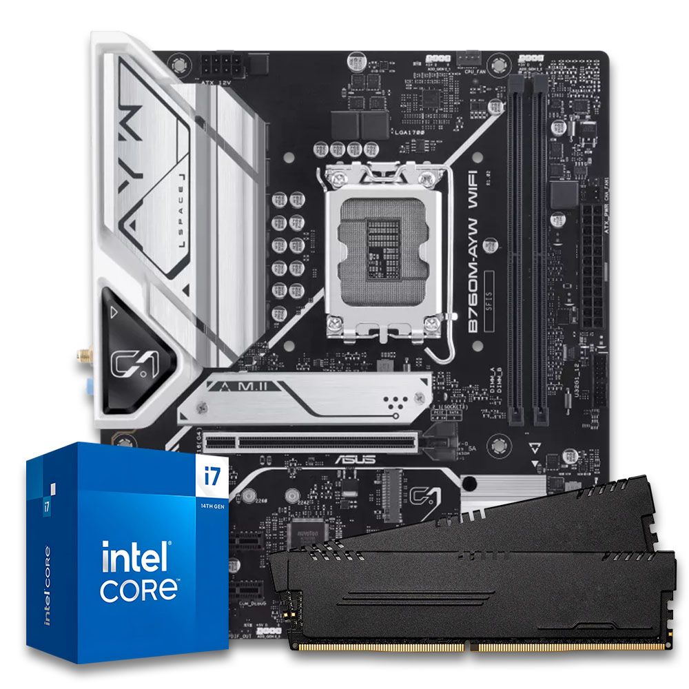 Pichau Kit upgrade, Intel i7-14700KF, B760M DDR5, 16GB | Pichau