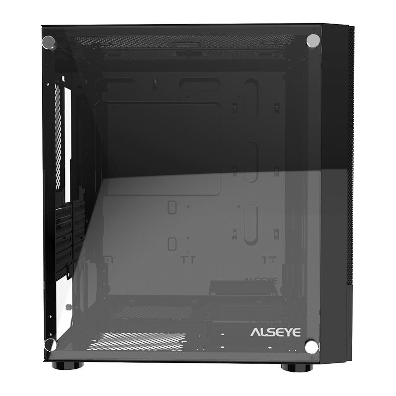 Gabinete Gamer Alseye Ice, Mid-Tower, Lateral de Vidro, Preto, ICE-BK