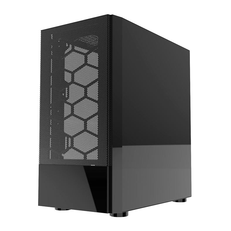 Gabinete Gamer Alseye Ice, Mid-Tower, Lateral de Vidro, Preto, ICE-BK