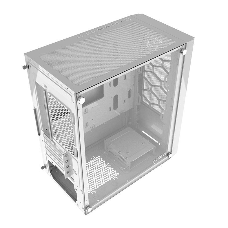 Gabinete Gamer Alseye Ice, Mid-Tower, Lateral de Vidro, Branco, ICE-WH