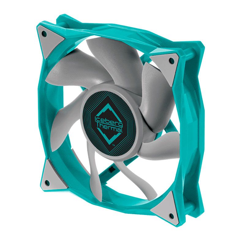 Kit Ventoinhas Iceberg Thermal IceGale, 3x120mm, Cinza e Azul, ICEGALE12-A3A