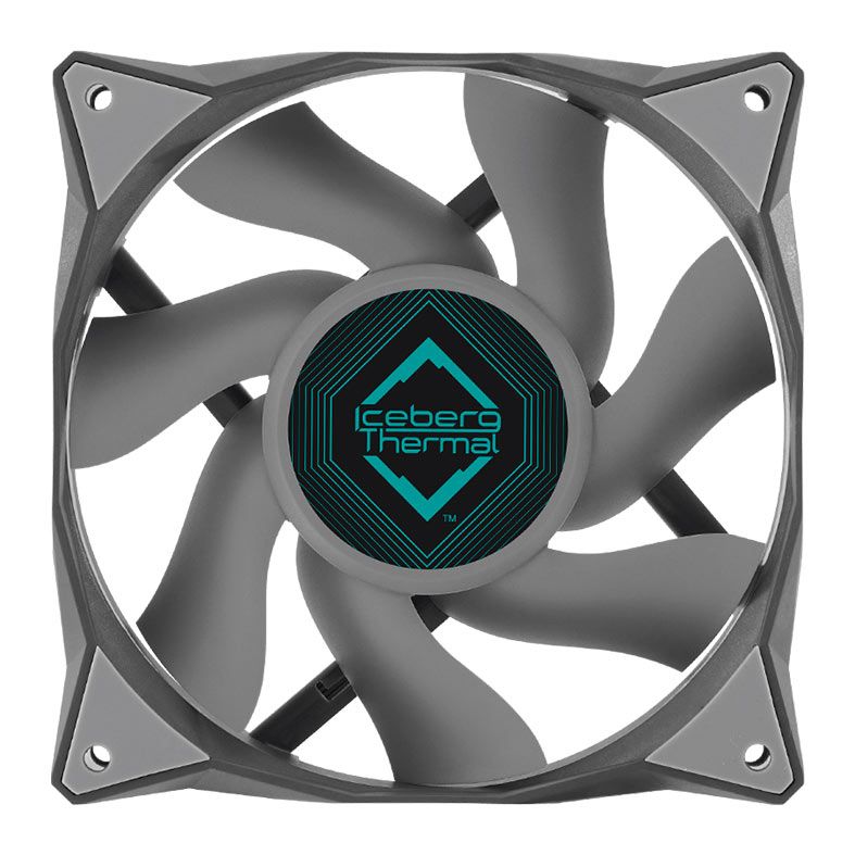 Kit Ventoinhas Iceberg Thermal IceGale, 3x120mm, Cinza, ICEGALE12-B3A