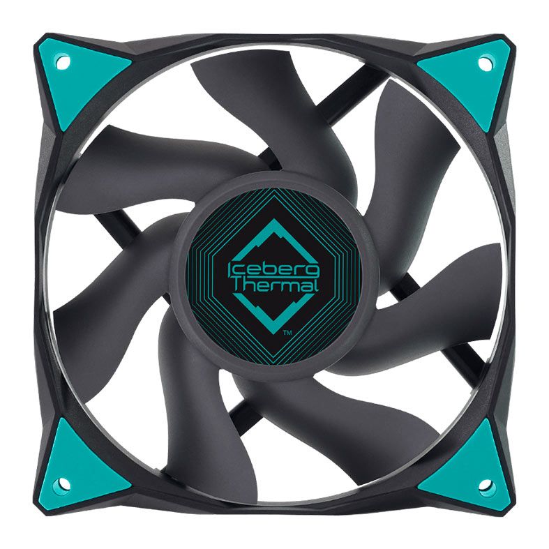 Kit Ventoinhas Iceberg Thermal IceGale, 3x120mm, Preto, ICEGALE12-C3A