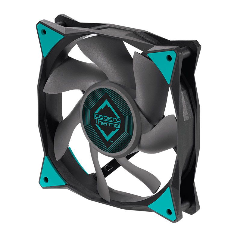 Kit Ventoinhas Iceberg Thermal IceGale, 3x120mm, Preto, ICEGALE12-C3A